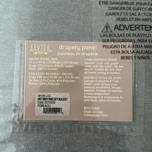 Levtex Baby Blackout Curtain Panel - Picture 3 of 3